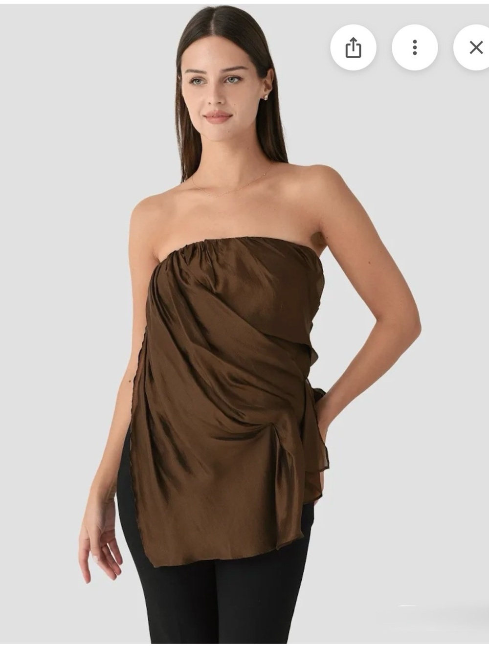 NWT The Garment Gilian Bustier Top in Brown